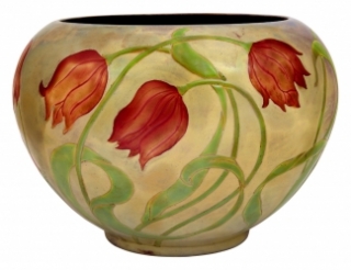 Edény porcelán tulipános